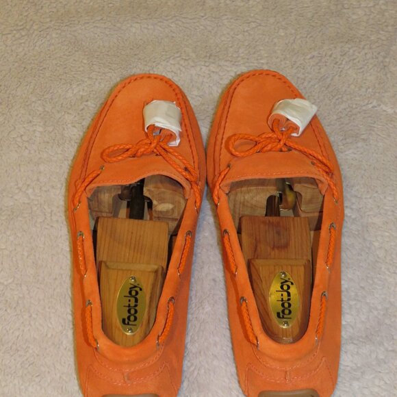 Ralph Lauren Purple Label Harold Orange Calf Skin Tassel Driving Loafers 8D NWB main image 4